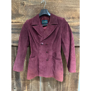 Women’s vintage, dark red leather trenchcoat by Danier Leather. Petite 0–2. ￼